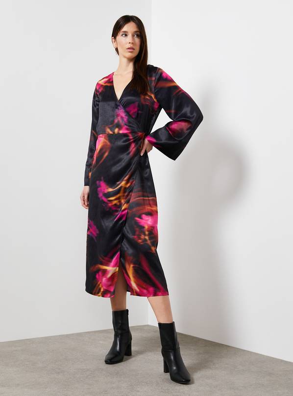For All The Love Printed Kimono Wrap Midaxi Dress 16